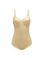 Matchesfashion.com Lisa Marie Fernandez - Goldwyn Metallic Swimsuit - Womens - Gold