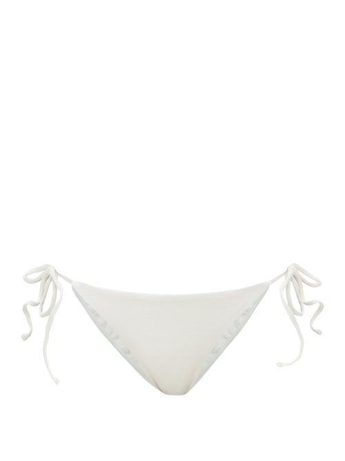 Matchesfashion.com Matteau - The String Side-tie Bikini Briefs - Womens - White