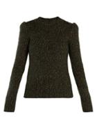 Matchesfashion.com Isabel Marant - Alika Round Neck Sweater - Womens - Dark Green