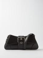 Balenciaga - Lindsay M Buckled Leather Shoulder Bag - Womens - Black