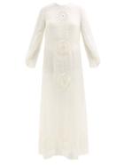 Gabriela Hearst - Alex Upcycled Linen-blend Maxi Dress - Womens - Ivory