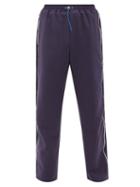 Ahluwalia - Abimbola Side-stripe Upcycled-twill Track Pants - Mens - Navy