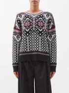 Altuzarra - Rimora Jacquard Merino-blend Sweater - Womens - Black Multi