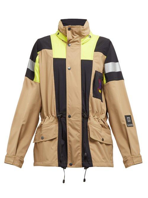Matchesfashion.com Ganni - X 66&deg; North Kria Neoshell Jacket - Womens - Beige Multi