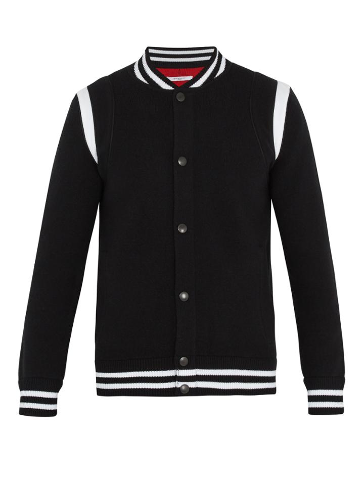 Givenchy Logo-embroidered Wool-blend Varsity Jacket