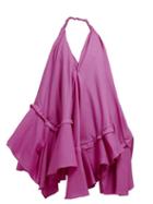 Matchesfashion.com Jacquemus - Rosa Asymmetric Ruffle Poplin Mini Dress - Womens - Pink