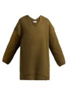 Matchesfashion.com Acne Studios - Deka Wool Sweater - Womens - Khaki