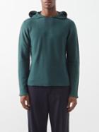 Inis Mein - Merino Hooded Sweater - Mens - Green
