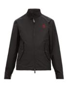 Matchesfashion.com Burberry - Embroidered Monogram Harrington Jacket - Mens - Black