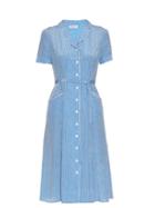 Hvn Maria Heart-print Short-sleeved Dress