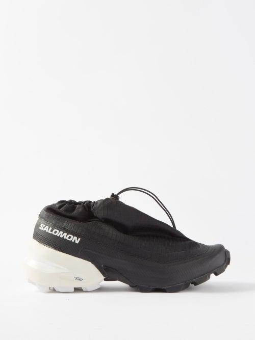 Mm6 X Salomon - X Salomon Cross Low Drawstring Ripstop Trainers - Mens - Black White