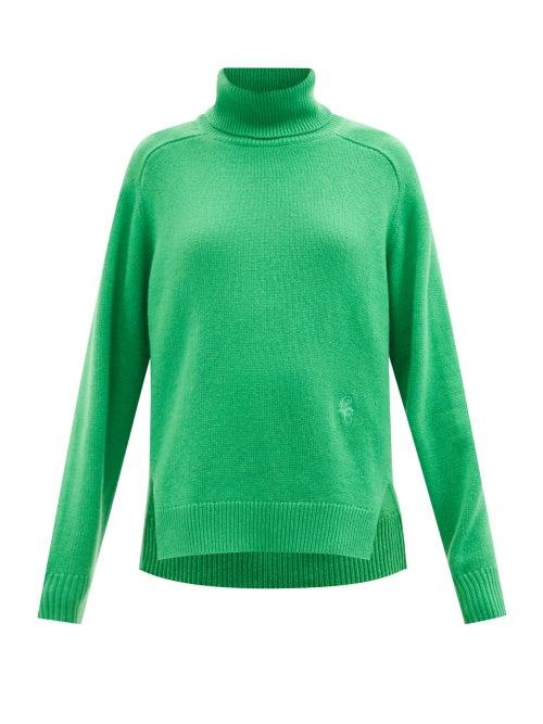 Chlo - Roll-neck Cashmere Sweater - Womens - Green