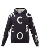 Moncler - Logo-jacquard Hooded Sweater - Mens - Black
