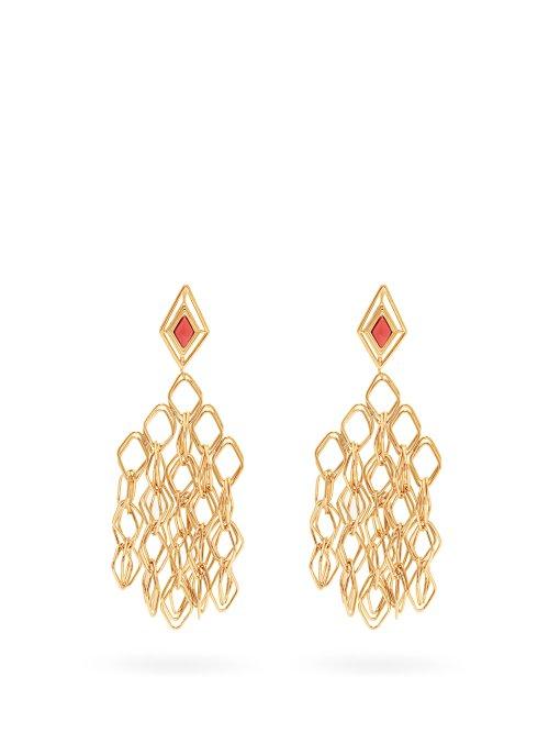 Matchesfashion.com Aurlie Bidermann - Filo Gold Plated Clip On Earrings - Womens - Gold