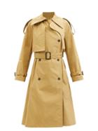 Loewe - Double-breasted Belted Cotton-twill Trench Coat - Womens - Camel