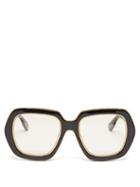 Gucci Eyewear - Square Acetate Glasses - Mens - Black