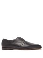 Matchesfashion.com O'keeffe - Almond-toe Leather Derby Shoes - Mens - Black