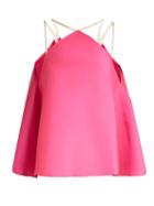 Matchesfashion.com Maison Rabih Kayrouz - Fluted Duchess Satin Top - Womens - Pink