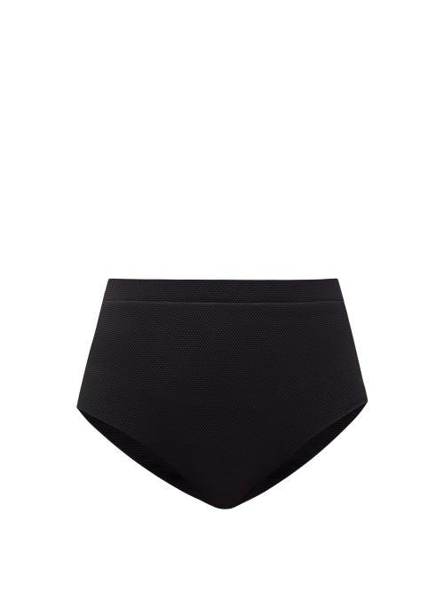 Matchesfashion.com Cossie + Co - The Lucinda High-rise Bikini Briefs - Womens - Black