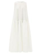 Matchesfashion.com Cecilie Bahnsen - Anna Karin Floral-cloqu Dress - Womens - White