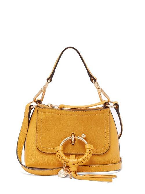 Matchesfashion.com See By Chlo - Joan Mini Leather Cross Body Bag - Womens - Yellow