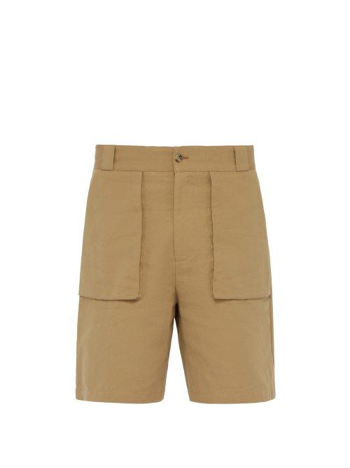 Matchesfashion.com P. Johnson - Cotton Blend Fishing Shorts - Mens - Brown