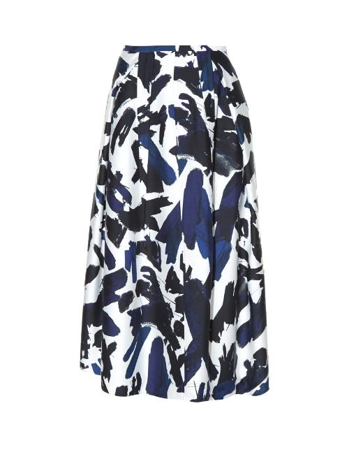 Jil Sander Biglia Graphic-print Midi Skirt