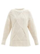 Joseph - Basket-stitched Cotton Sweater - Womens - Ivory