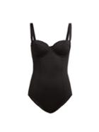 Matchesfashion.com Ephemera - Noir Balconette Swimsuit - Womens - Black