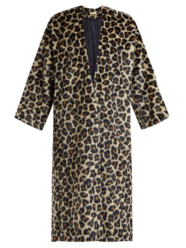 Masscob Timothee Leopard-print Faux-fur Coat