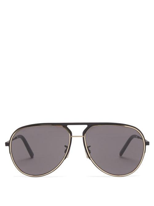 Mens Eyewear Dior - Aviator Metal Sunglasses - Mens - Black