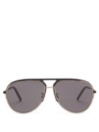 Mens Eyewear Dior - Aviator Metal Sunglasses - Mens - Black