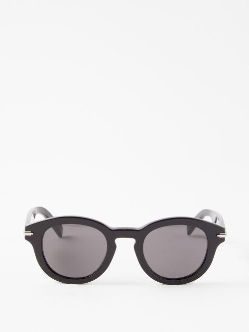 Dior - Diorblacksuit Round Acetate Sunglasses - Mens - Black