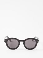 Dior - Diorblacksuit Round Acetate Sunglasses - Mens - Black