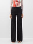 Mm6 Maison Margiela - Tailored Straight-leg Trousers - Womens - Black