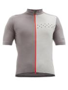 Matchesfashion.com Ashmei - Kom Wool-blend Cycling Top - Mens - Dark Grey