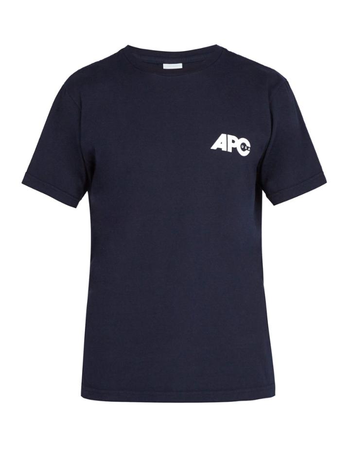 A.p.c. Burnette Logo-print Cotton-jersey T-shirt