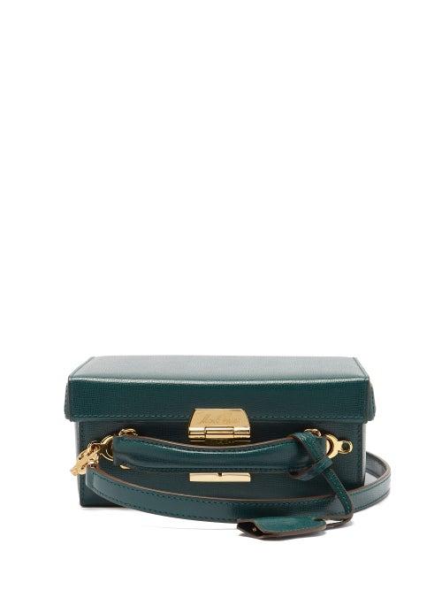 Matchesfashion.com Mark Cross - Grace Small Saffiano-leather Box Bag - Womens - Green