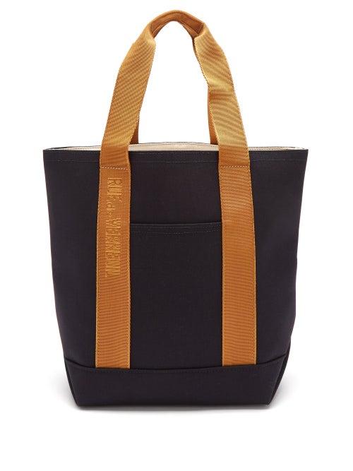 Rue De Verneuil - Tool Logo-jacquard Strap Tote Bag - Womens - Navy Multi