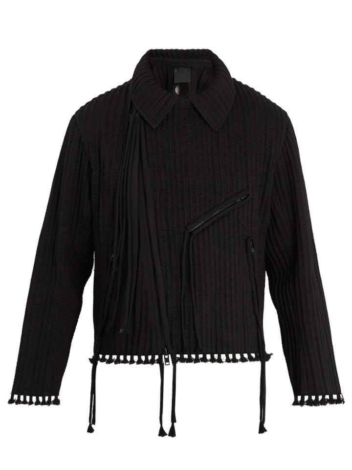 Craig Green Corregated Cotton Biker Jacket