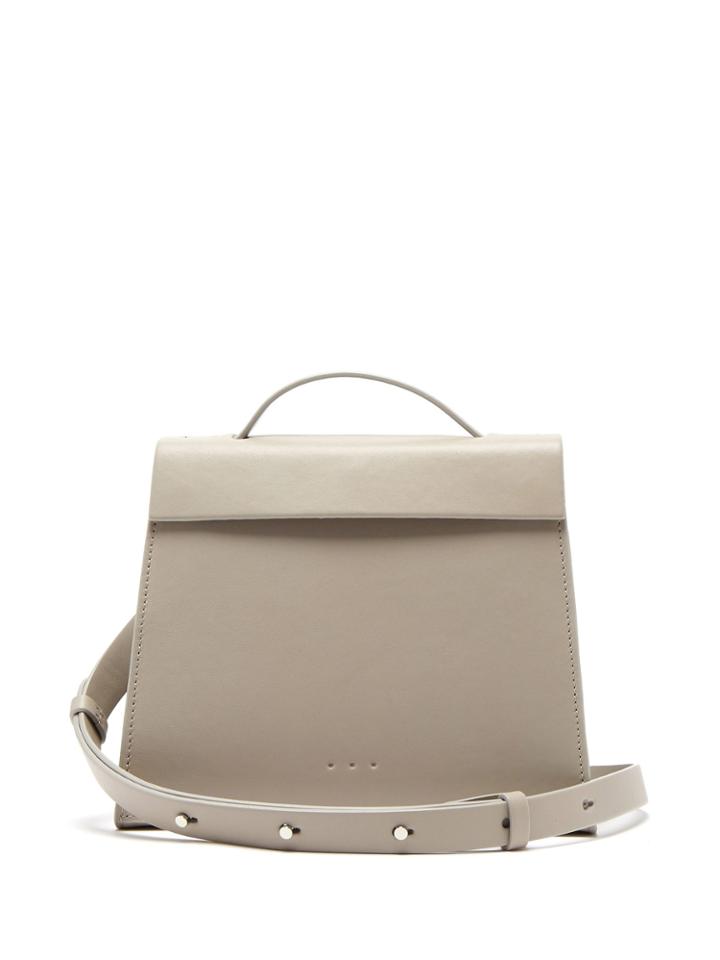 Aesther Ekme Mini Triangle Cross-body Leather Bag