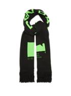 Matchesfashion.com Off-white - Golden Ratio Jacquard-knit Scarf - Mens - Black