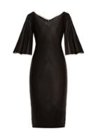 Matchesfashion.com Carl Kapp - Alpen V Neck Wool Blend Dress - Womens - Black