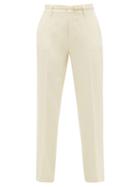 Matchesfashion.com Redvalentino - Tailored Cropped-leg Crepe Trousers - Womens - Ivory