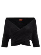 Altuzarra - Giles Off-the-shoulder Ribbed-knit Sweater - Womens - Black