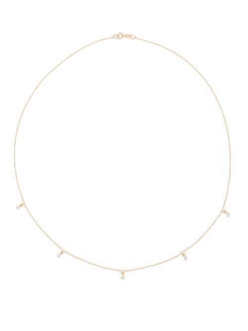 Lizzie Mandler - Clat Diamond, 18kt & 14kt Gold Necklace - Womens - Yellow Gold