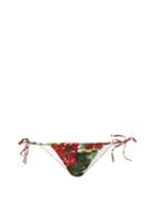 Matchesfashion.com Dolce & Gabbana - Portofino Floral Print Bikini Bottoms - Womens - Red Print