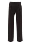 Matchesfashion.com Chlo - Straight-leg Wool-blend Trousers - Womens - Black