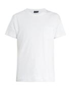 Thom Sweeney Patch-pocket Crew-neck Linen T-shirt