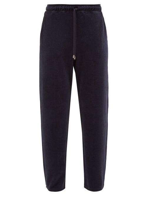 Matchesfashion.com Max Mara Leisure - Liana Track Pants - Womens - Navy